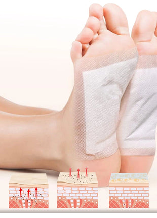 لاصقات عشبية لازالة السموم من القدمين